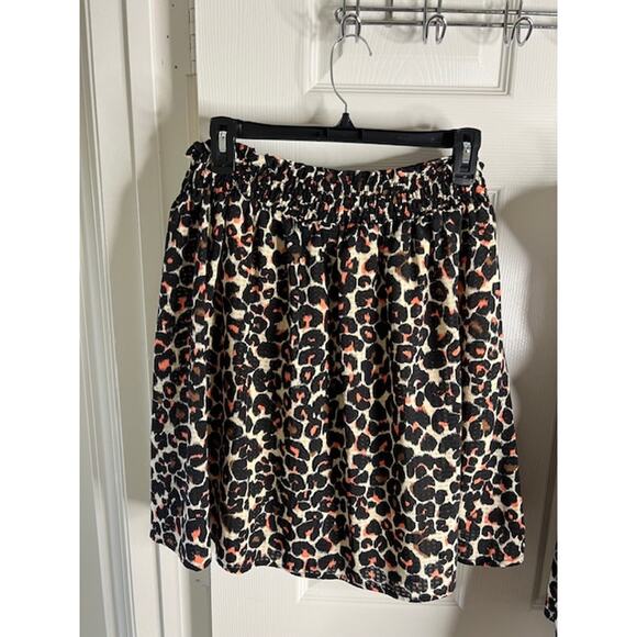 Who What Wear Women's Animal Print Tank/Skirt Set Outfit Black NEW ~ Size M/L - Picture 9 of 12